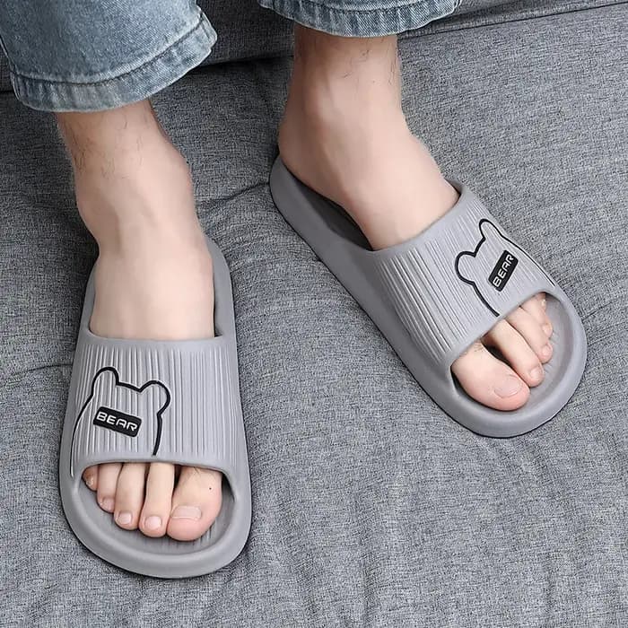 Grande taille 46 47 hommes pantoufles salle de bain diapositives antidérapantes femmes maison chaussures décontractées été plage sandales Couple en plein air tongs