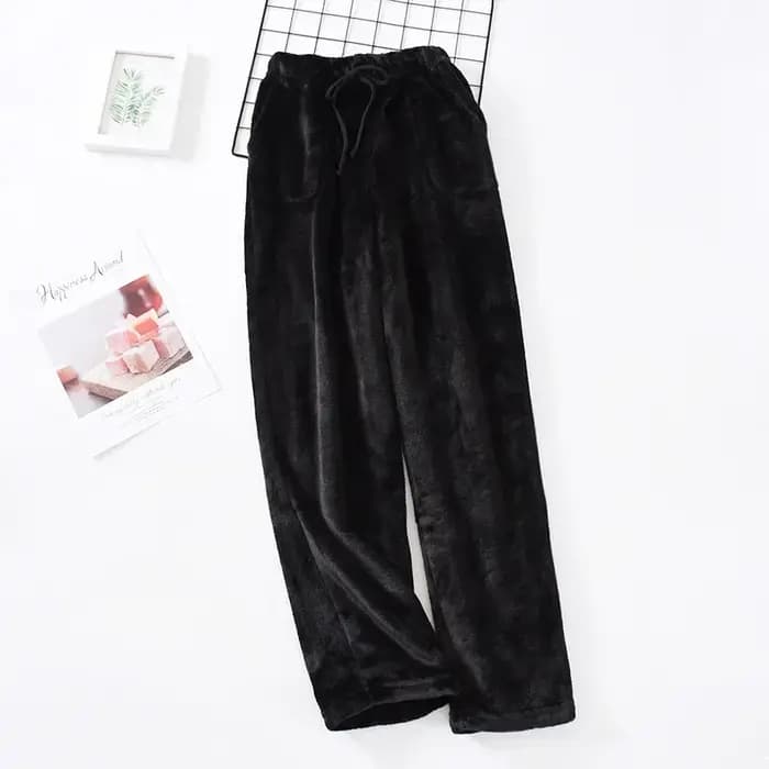 Smile Aadt-Pyjama Glutnel Épais pour Homme, Lieu d'Optique, Pantalon Maison, Grande Taille, Droit, FjBas, Automne, Hiver
