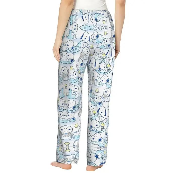 Pantalon de pyjama pour femme De Pattie Zeier En Nuevo S-Snoopys, pantalon de détente ample, bas de pyjama pour la maison