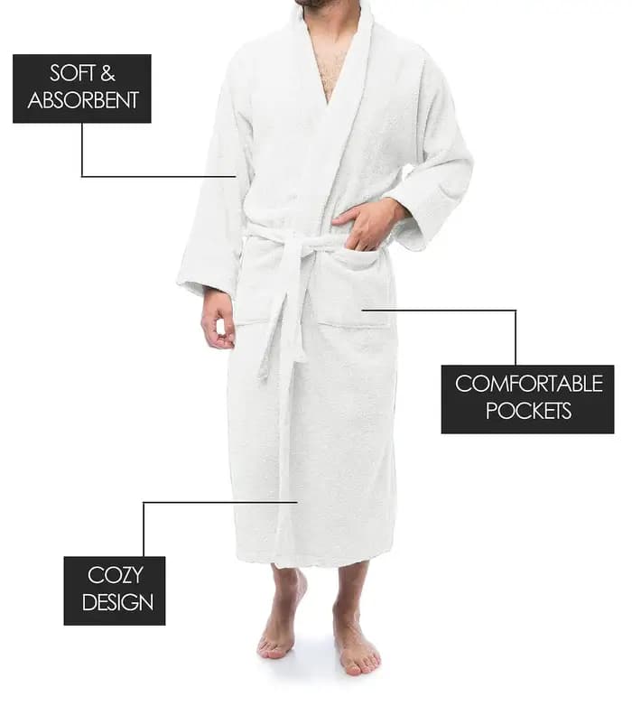 Peignoir éponge d'hôtel pour femme, manches longues, col rabattu, monochromatique, dames, robe en élasthanne, poches, absorbant l'eau, kimono pour femme, hiver