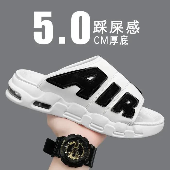 Chaussons pour hommes 2025 été nouvelles pantoufles décontractées mode coussin d'air
