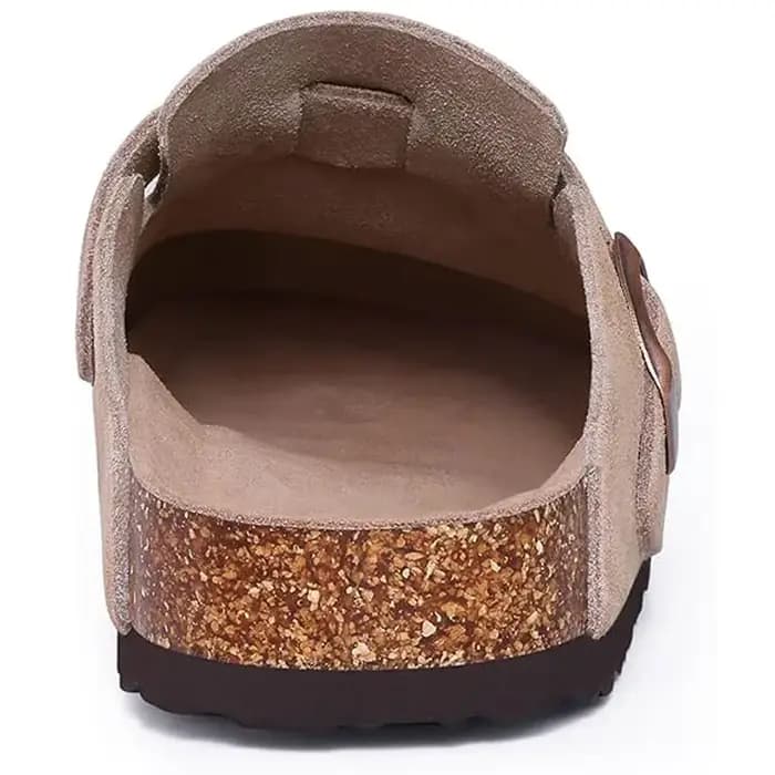 Crestar-Pantoufles sabots en daim classiques pour hommes et femmes