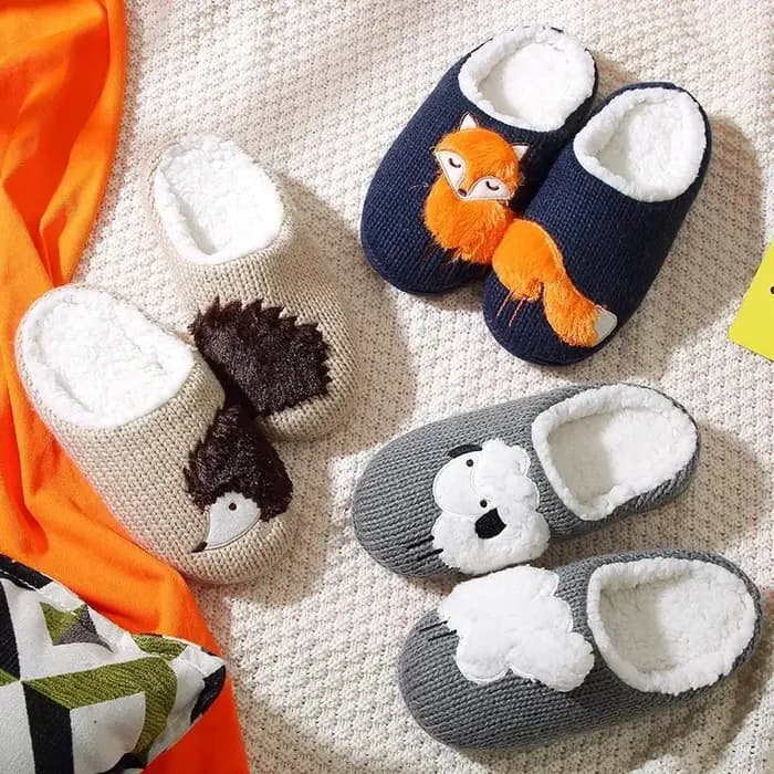 Pantoufles d'intérieur chaudes à semelle souple non ald pour femmes, chien de dessin animé mignon, bonnes zones respirantes, chaussures en coton décontractées, mode, 2024