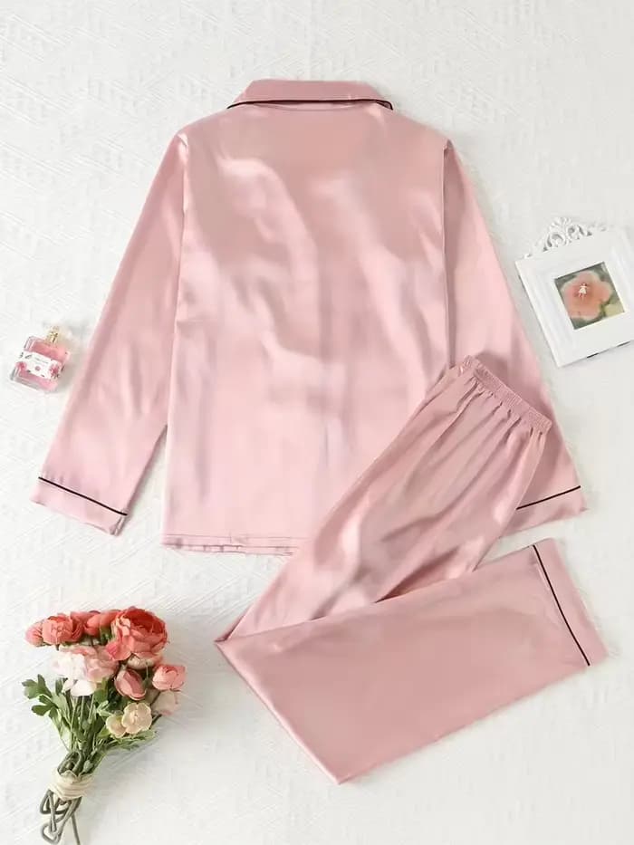 Ensemble pyjama en soie pour femmes