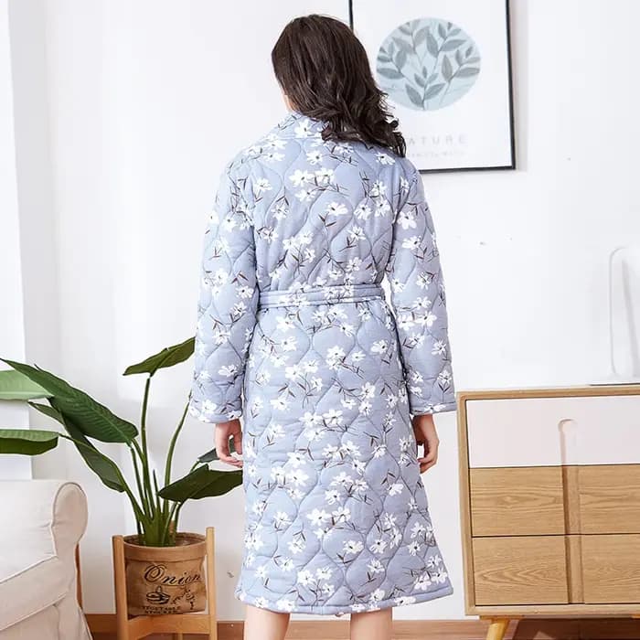 Peignoir Homme femmes Robe hiver chaud coton matelassé