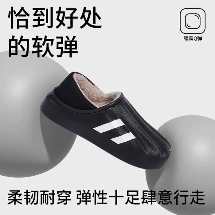 2025 nouvelle mode hiver pantoufles hommes semelle épaisse intérieur maison chaud Couples chaussures antidérapant