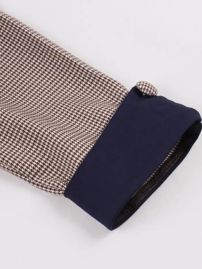 Tonval – robe mi-longue en coton pour femmes, boutons ajourés, manches longues, Peplum, élégante, lu