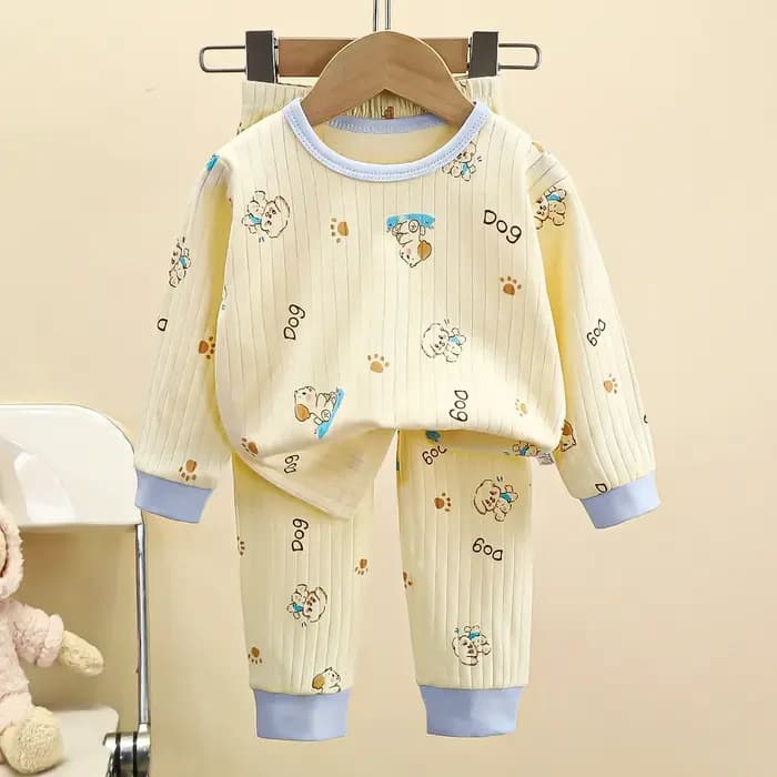 Pyjama chaud en pur coton pour enfants