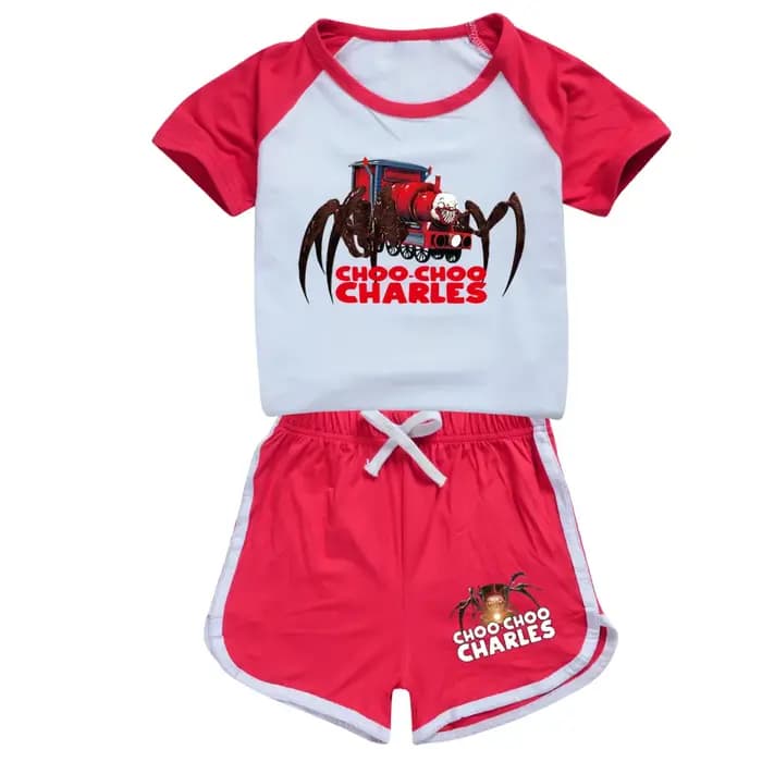 Choo Choo – pyjama d'été en coton à manches courtes pour garçon et fille