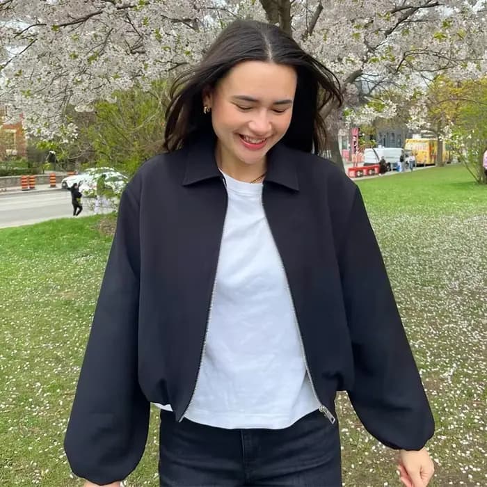 MUJER 2025 veste bombardier femme fermeture éclair bouffante vestes universitaire pour femme recadré