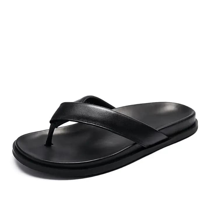 Pantoufles antidérapantes plates de styliste pour hommes