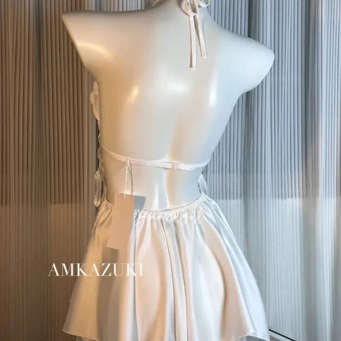 Papillon vêtements de nuit femmes sans manches chemise