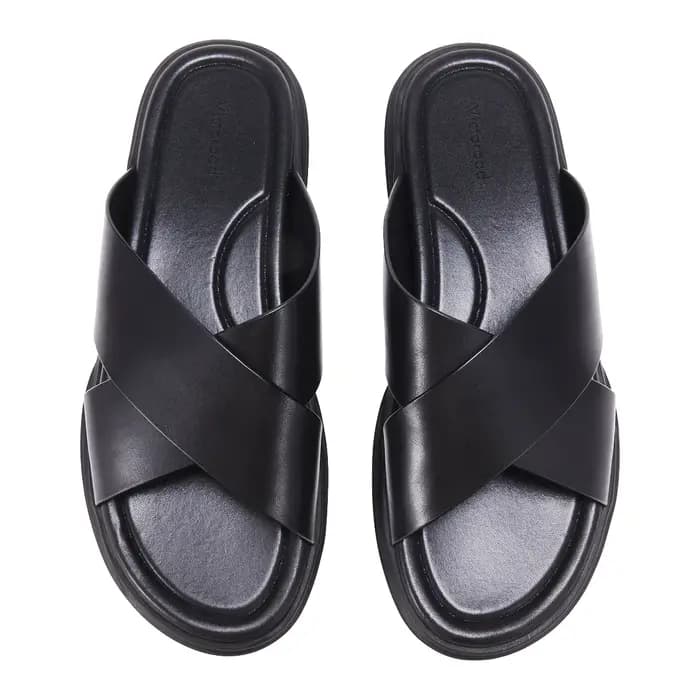 Chaussons élégants en cuir antidérapants, dessus en cuir de vachette de qualité supérieure, chaussur