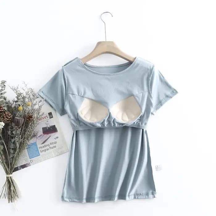 Ensemble de pyjama décontracté pour femme avec soutien-gorge intégré