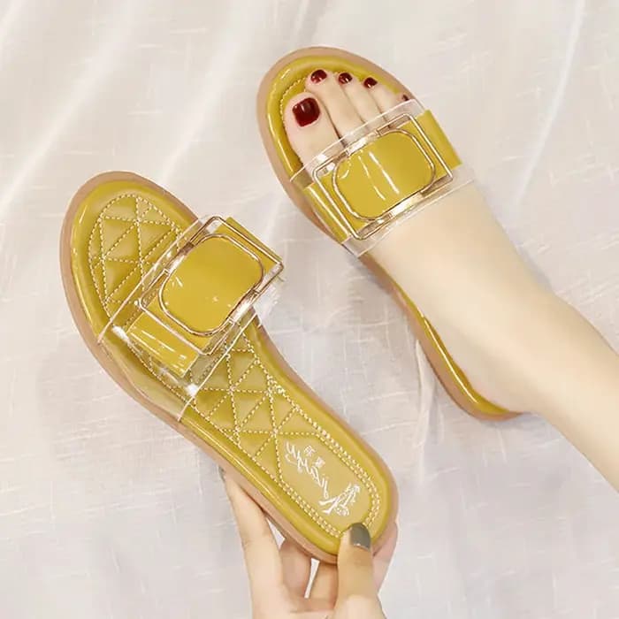 Pantoufles de luxe femme mode strass concepteur pantoufle plat femmes sandales nouveautés 2025 confortable élégant été nouveau chaud