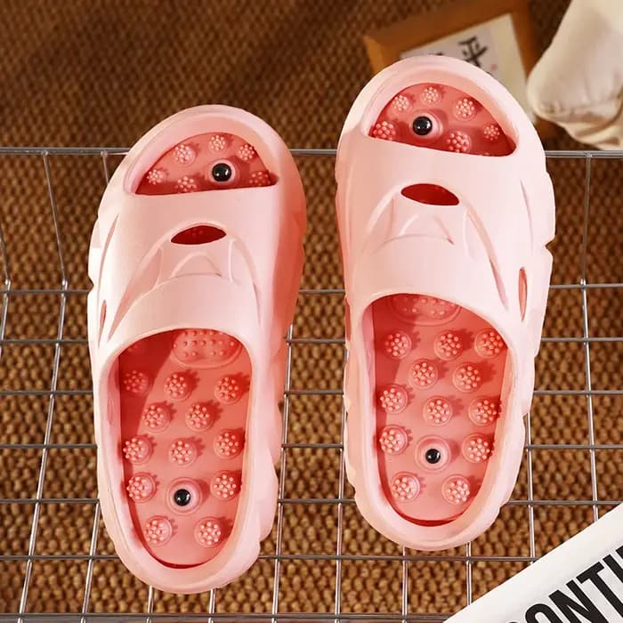 Nouvelles pantoufles shiatsu roses pour femmes