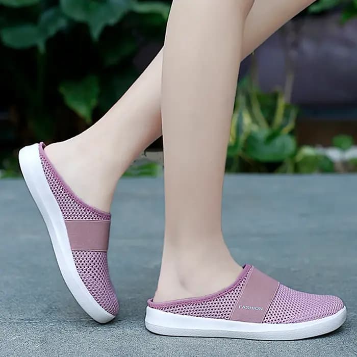 Chaussures Plates Demi-Pantoufles Confortables pour Femme