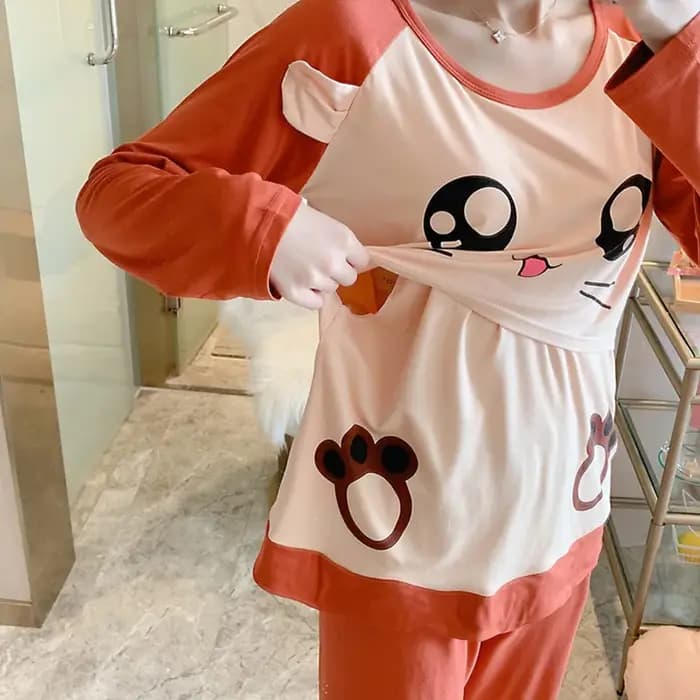 Ensembles de pyjamas de printemps pour femmes enceintes