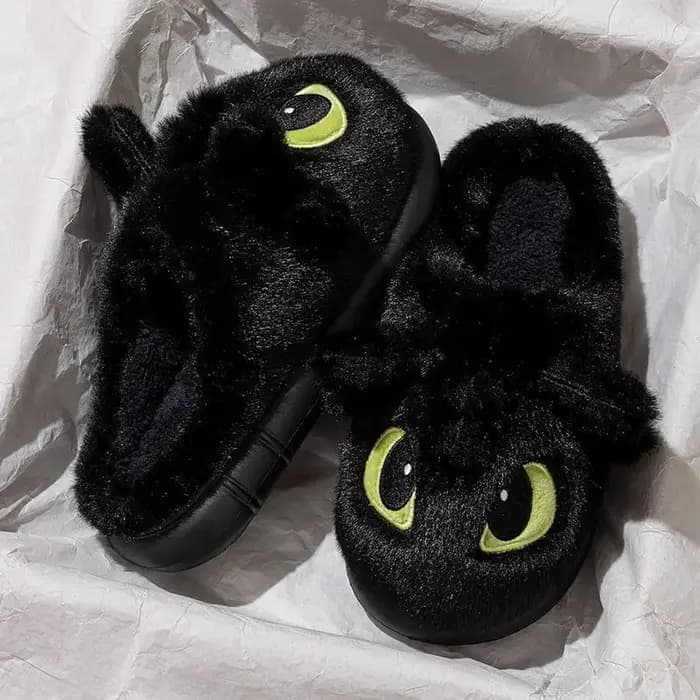 Pantoufles en coton « How to Train Your Dragon Toothless » créatives