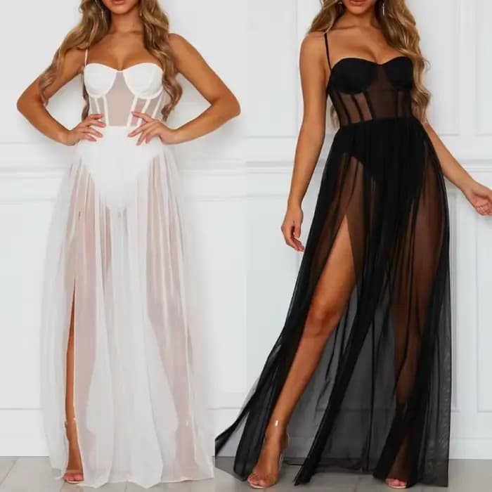 PerconsiderHot-Sous-vêtements en maille transparente fine pour femmes