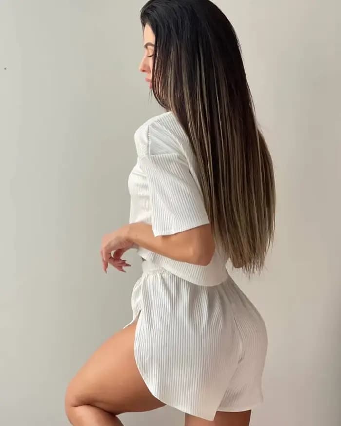 Ensemble de vêtements de détente côtelés 2 pièces pour femmes, ensemble pyjama crop top et short, vê