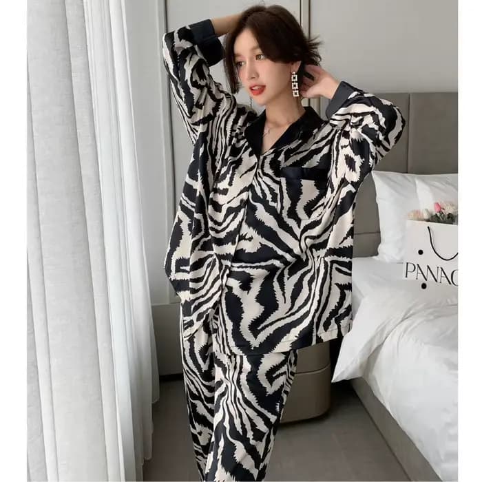 Ensembles de pyjama en faux satin pour femmes