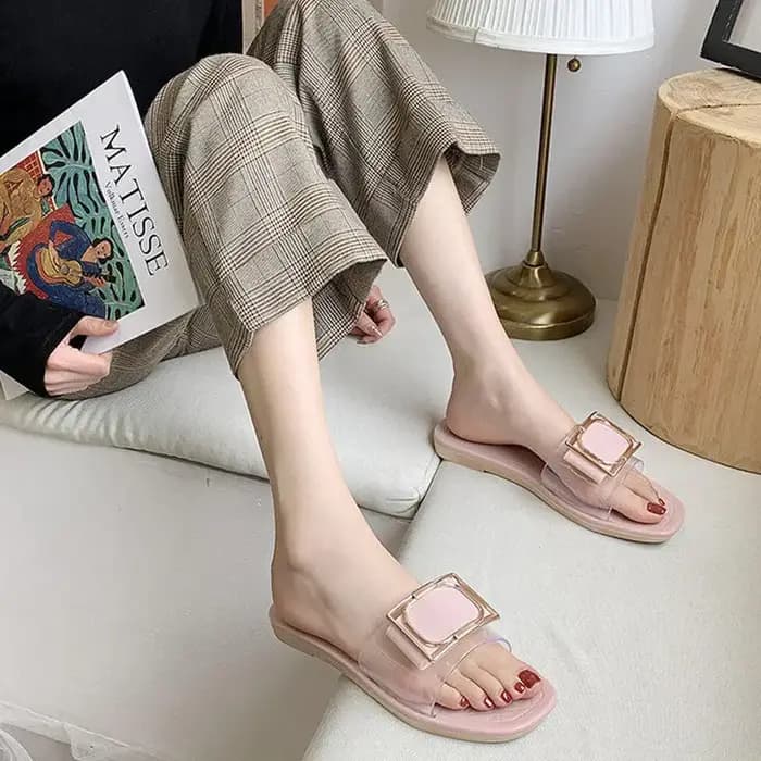 Pantoufle femme mignon été nouveau 2025 pantoufles bas plat confortable paillettes plage