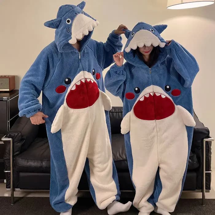 Kigurumi grenouille chat dinosaure femmes hommes Pyjamas Couples combinaison hiver épaissir à capuche