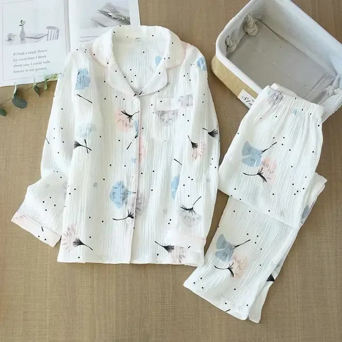 Pyjama en pansement de coton grande taille pour femme