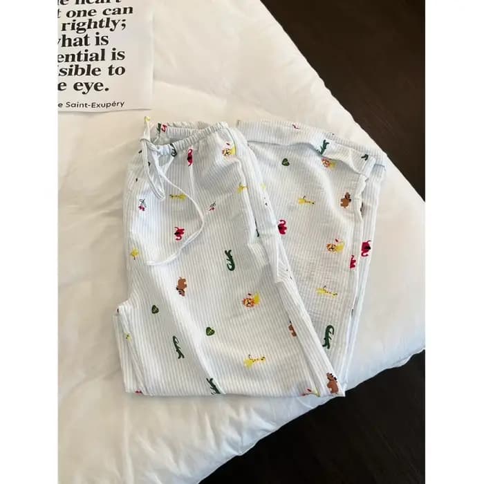Ensemble pyjama imprimé chiot pour femme