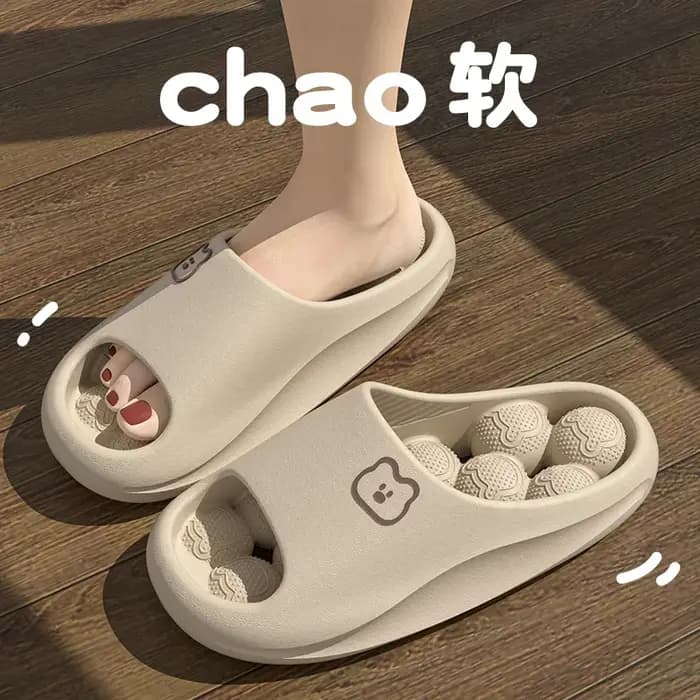 Poussant Eva Massage pantoufles de salle de bain pour femmes chaussures de salon diapositives de maison tongs d'intérieur pour hommes pantoufle de maison