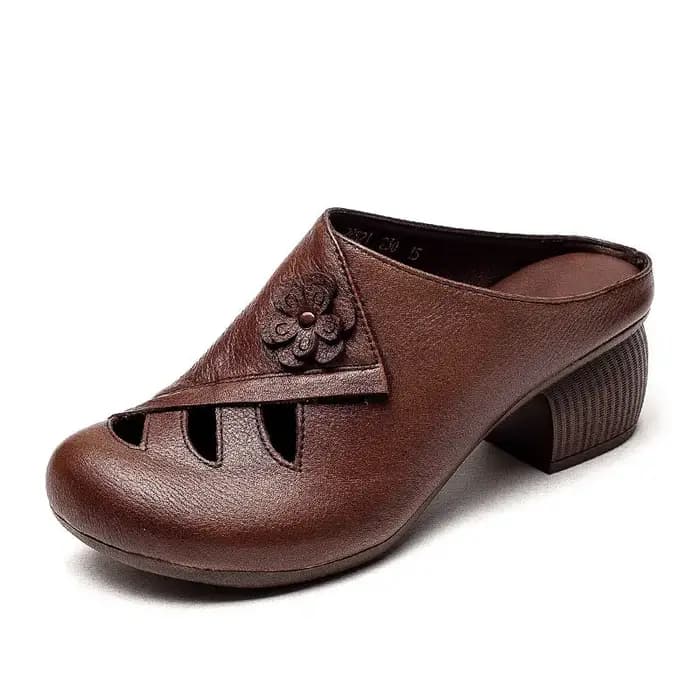 FHC – pantoufles de Style rétro faites à la main pour femmes