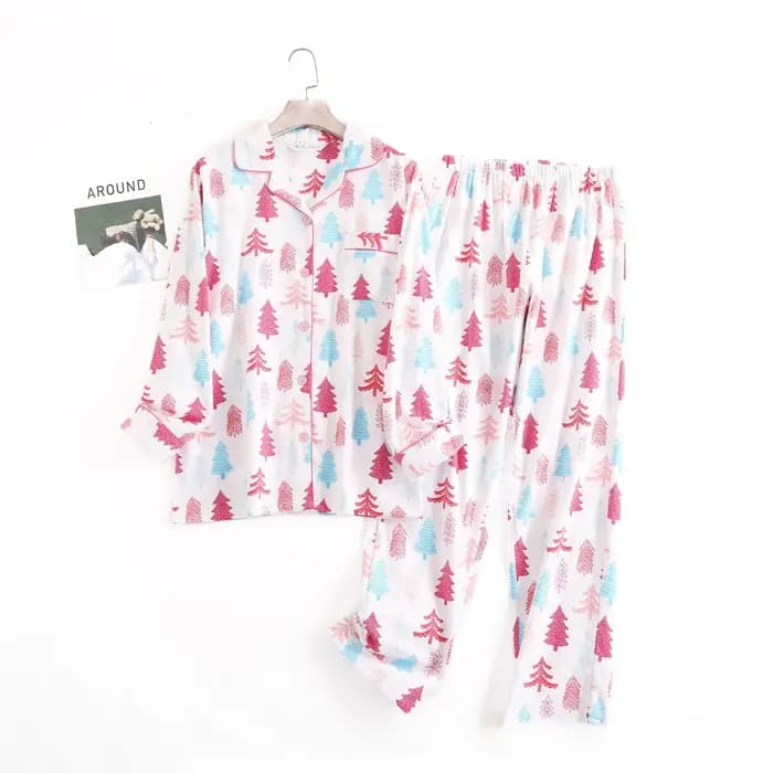 Pyjama pantalon en flanelle de coton