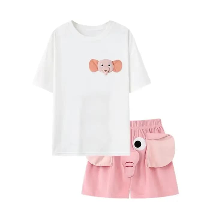 Pyjama fantaisie 3D avec oreilles d'éléphant et trompe