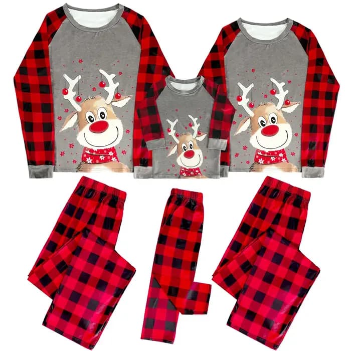 Pyjama de Noël assressentipour la famille, ensemble de vêtements de nuit de Noël pour adultes, vêtements de nuit elfe pour enfants garçons, vêtements de nuit du Nouvel An, pyjama de cerf, 2023