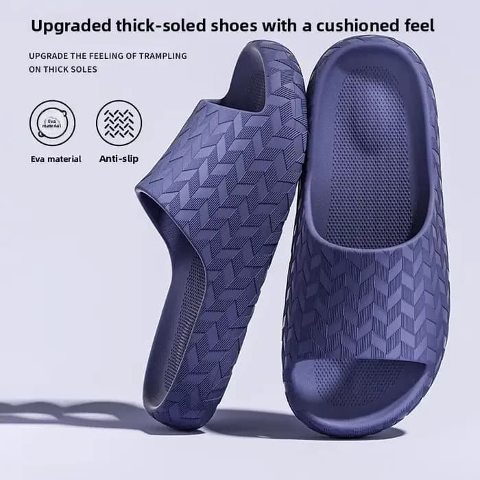 Chaussons antidérapants pour salle de bain, sandales à semelle épaisse et souple, chaussures d'intérieur pour hommes et femmes qui n'ont pas de mauvaise odeur.
