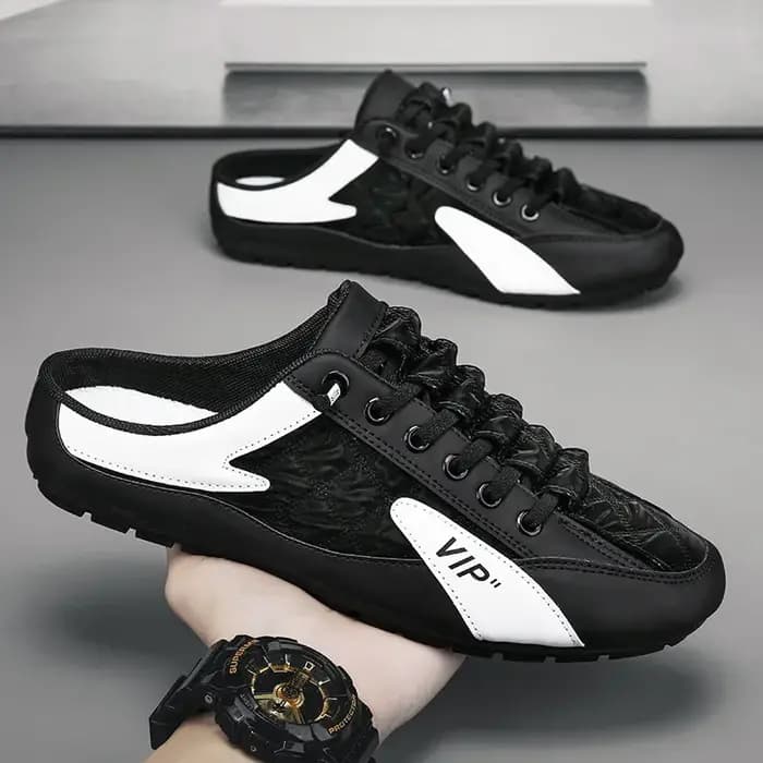 ChimHalf-Pantoufles Plates Décontractées pour Homme