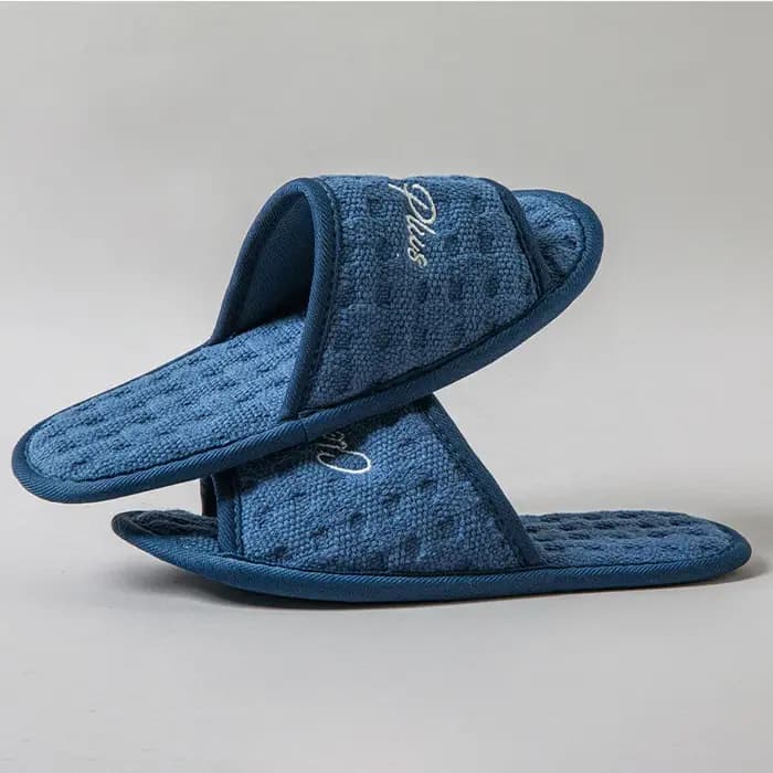 Chaussons d'intérieur décontractés en coton pour femmes, modèle 2025, sandales ouvertes élégantes et légères pour l'été, chaussures plates pour dames, taille unique.
