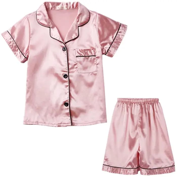 2020 famille correspondant soie pyjamas ensemble printemps été automne mère fille