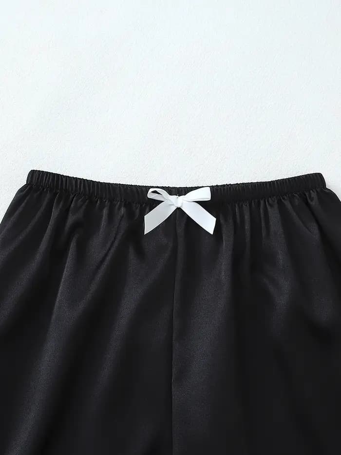 Ensemble de 2 pyjamas en satin uni