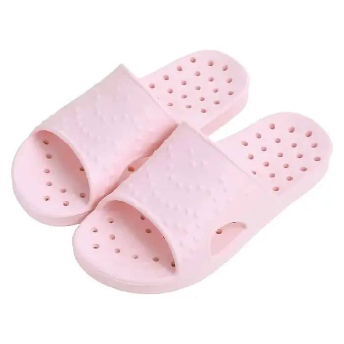 Chaussons de douche super doux Smile pour femmes et hommes, légers, antidérapants, pour intérieur, s