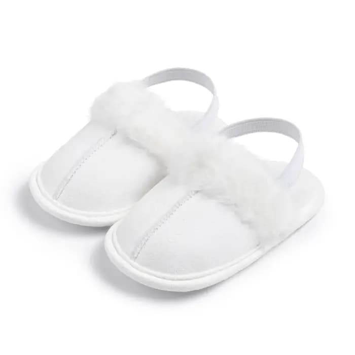 Sandales en peluche coordonnantes pour bébé fille