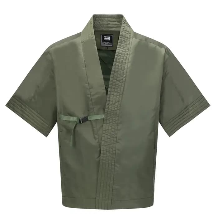 Nouveauté Original chine-Chic Robe taoïste courte coton hommes manteau rembourré