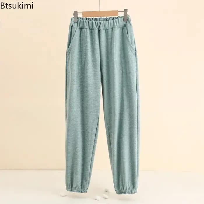 Nouveau Pantalon de Pyjama Homme 2026 Automne Hiver Doux Confortable Ample Décontracté Vêtement d'Intérieur Couleur Unie Simple Épais pour Hommes