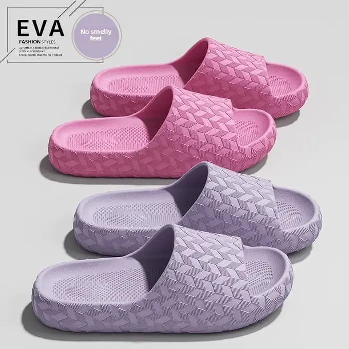 Chaussons antidérapants pour salle de bain, sandales à semelle épaisse et souple, chaussures d'intérieur pour hommes et femmes qui n'ont pas de mauvaise odeur.