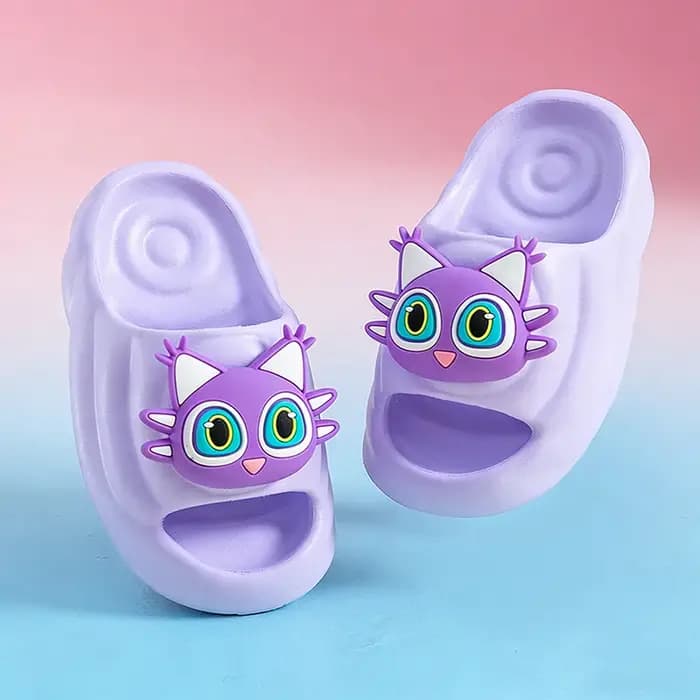 Chaussons 3D Monster Cat pour enfants en bas âge