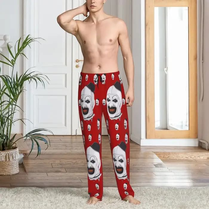 Pantalon de pyjama T-Terrifiers imprimé personnalisé pour hommes
