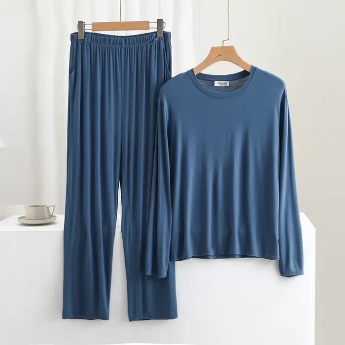 3XL-6XL hommes Pyjamas ensemble nouveau Modal à manches longues pantalon costume décontracté grande taille vêtements de