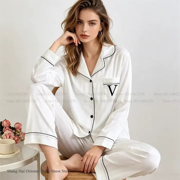 Nouvel ensemble pyjama 2 pièces printemps-automne