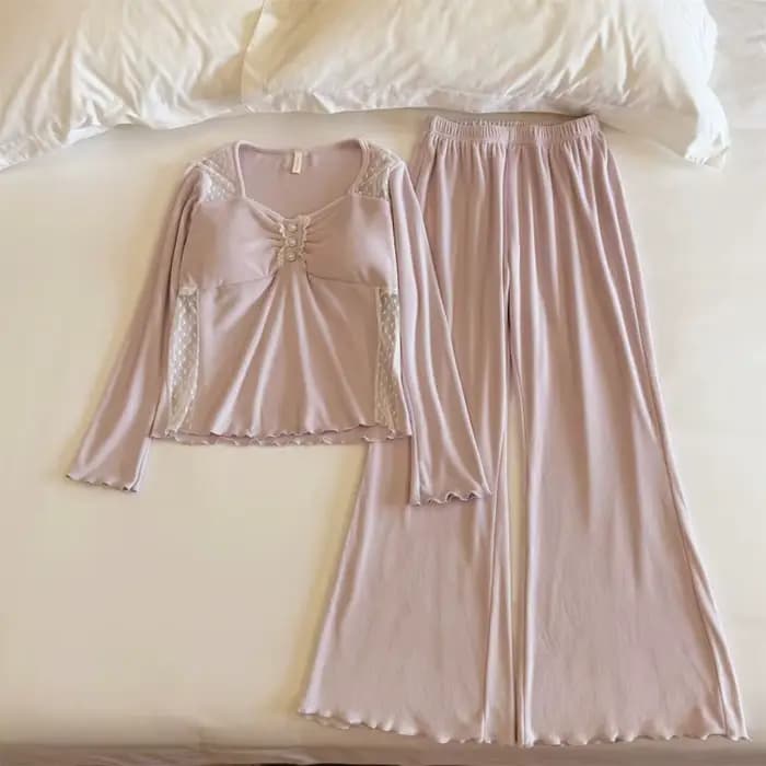Pijama Mujer Invierno nouveau coussin de poitrine haut vêtements de nuit femmes maison costume velours Pyjamas ensemble